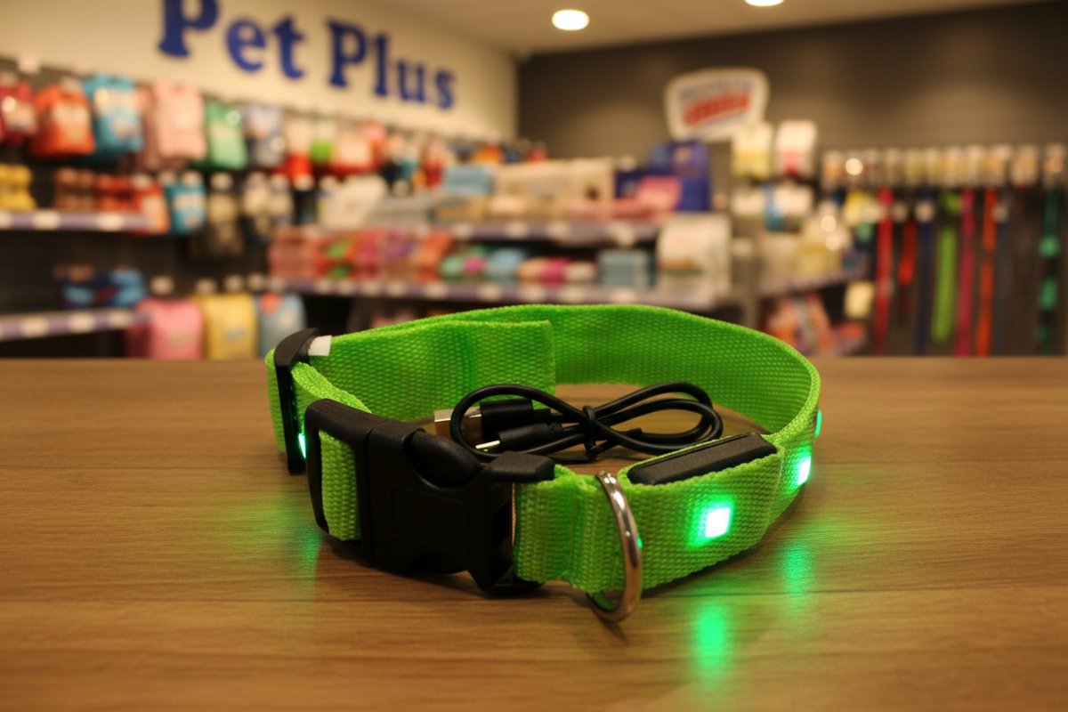 Green LED Collar – Pet Plus