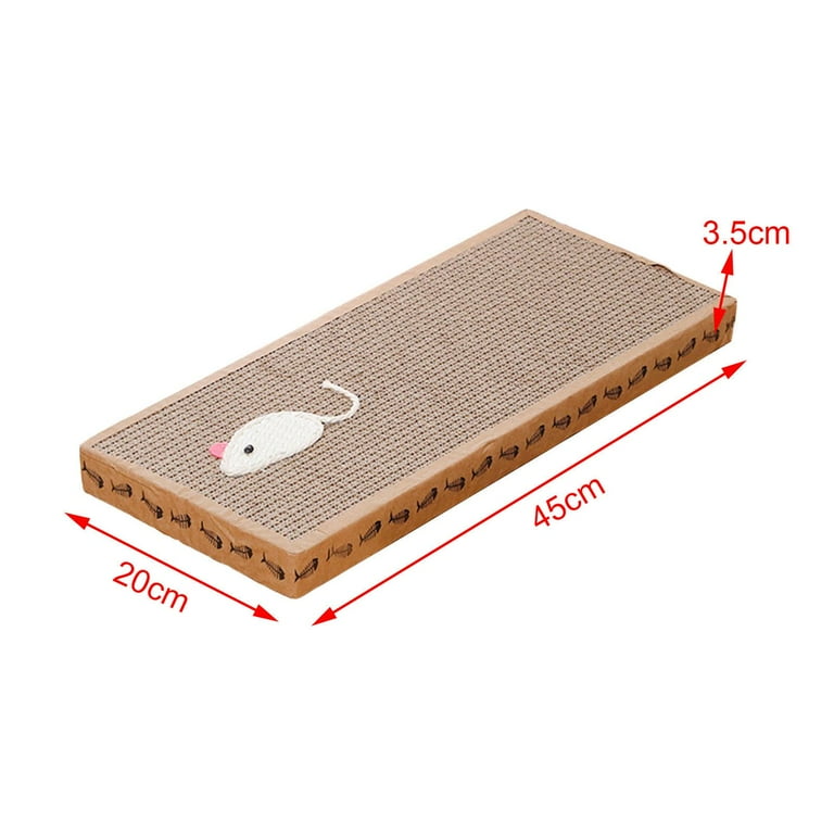 Mouse theme cat scratcher pad
