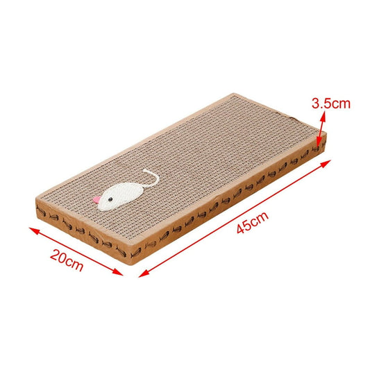 Mouse theme cat scratcher pad