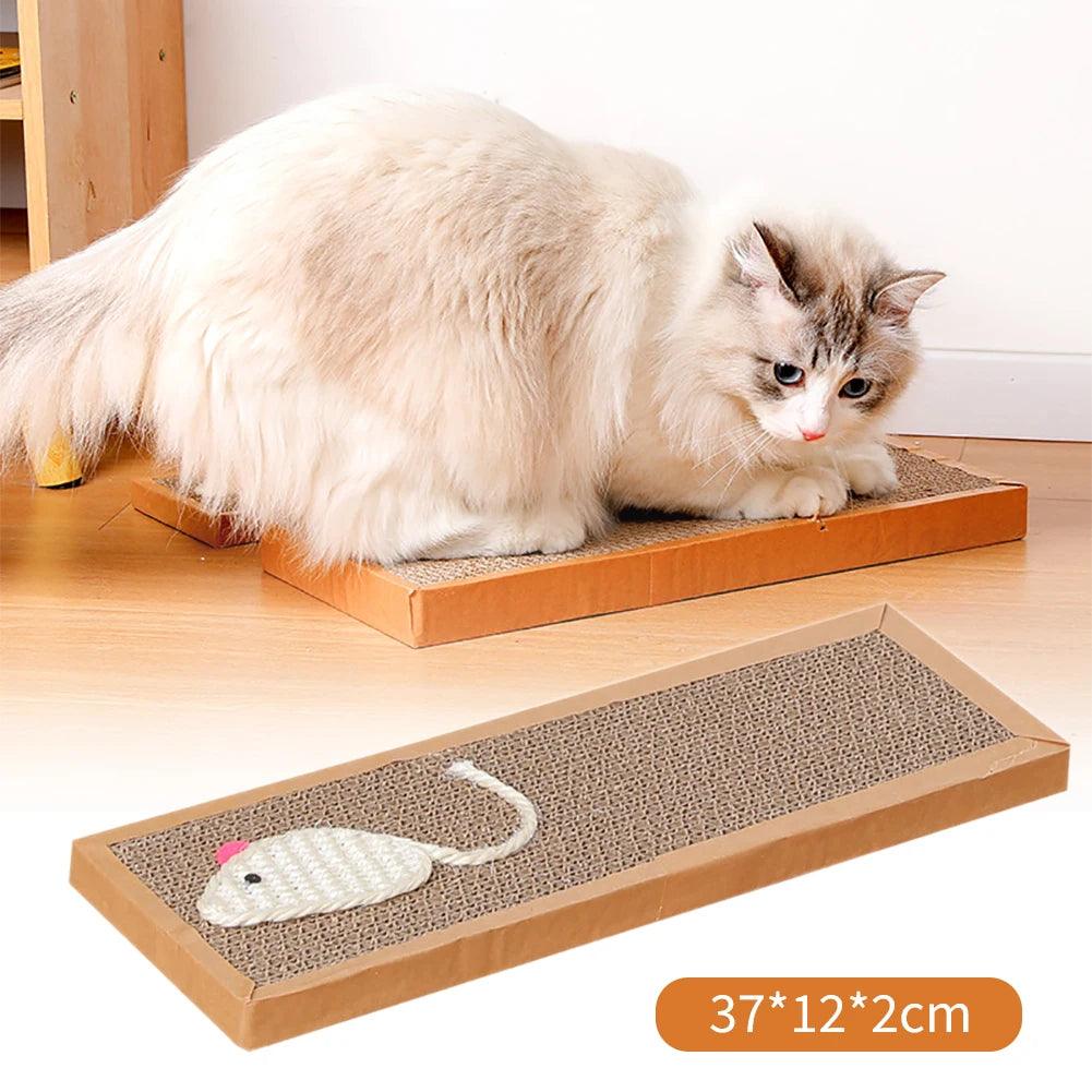 Mouse theme cat scratcher pad