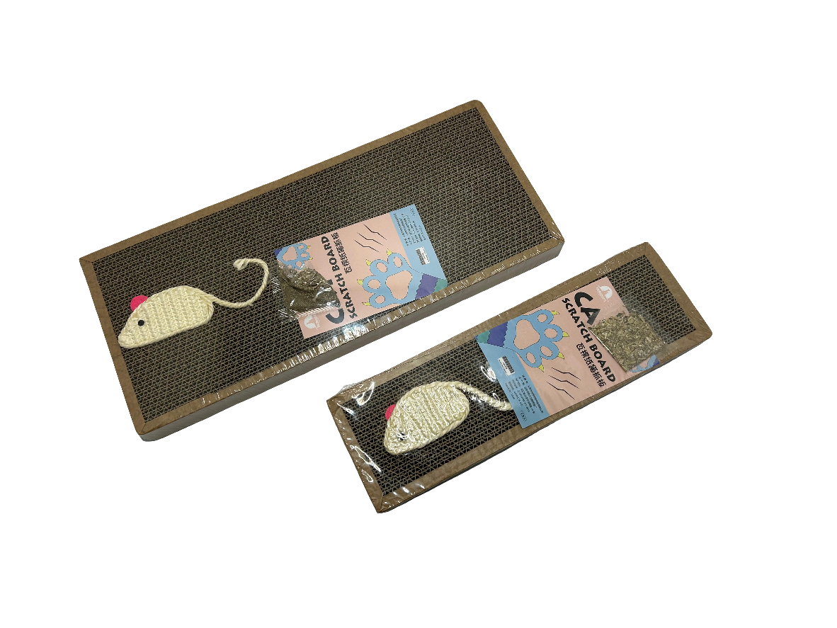 Mouse theme cat scratcher pad