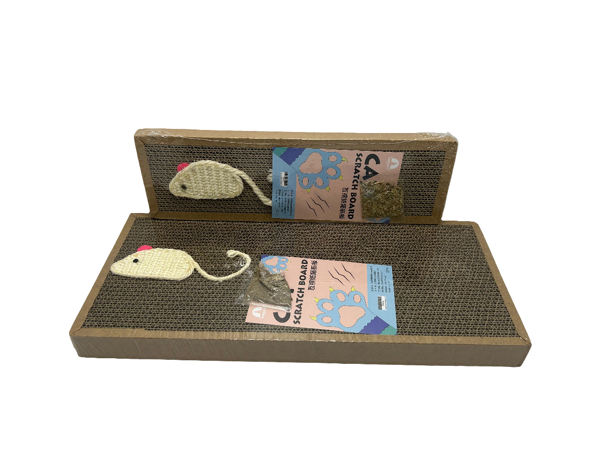 Mouse theme cat scratcher pad