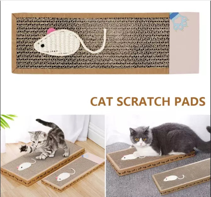 Mouse theme cat scratcher pad