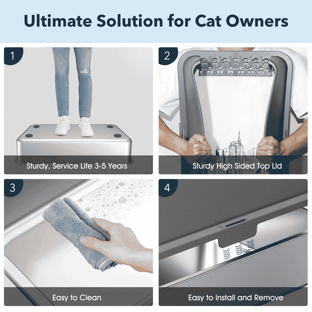 Stainless steel Litter Box